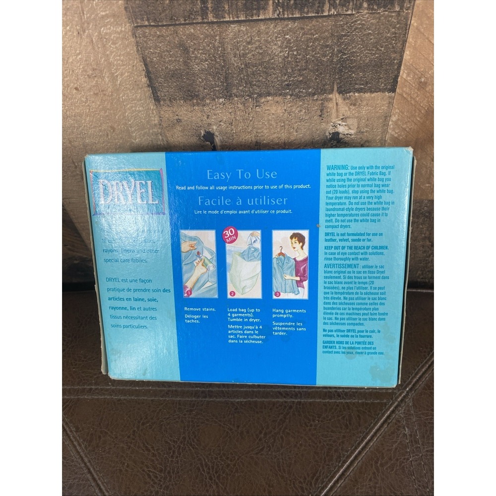 DRYEL At Home Dry Cleaning Cloth Refill Whisper Fresh Scent NEW Sealed 2001 P&G - Picture 2 of 10